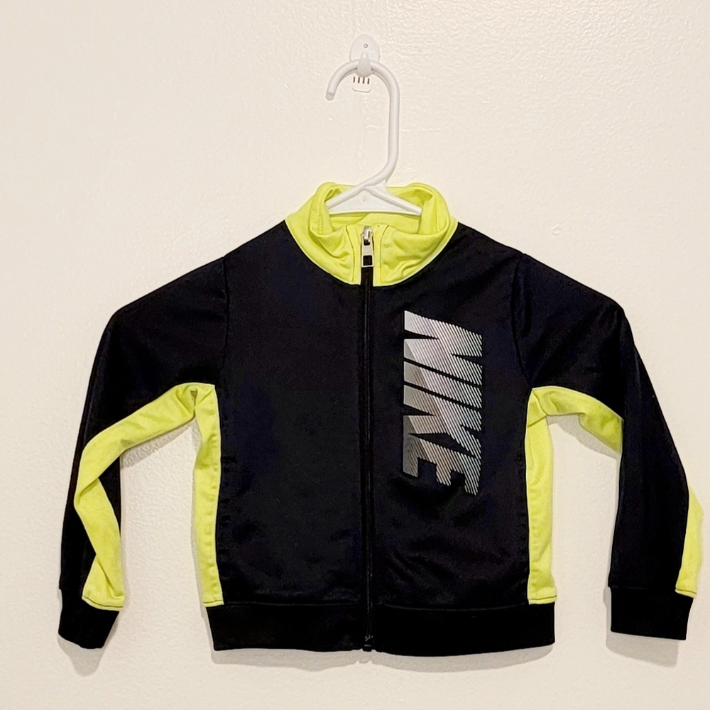 Nike Black and Neon Yellow Jacket